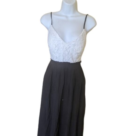 White Black Maxi Lenght Evening Dress Size Small NEW NWT - Picture 3 of 5